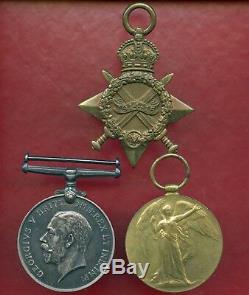 Royal Fusiliers Pte F Seymour Gs-47367 British Ww1 Medal Trio (83)