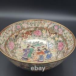 Royal Garden Imperial Chinese Large Rose Medallion Bowl Chinese Export 10 RARE