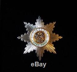 Royal German Knight Prussian Dynasty Kaiser Black Eagle Collar Medal Cross Star