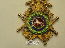 Royal Guelphic Order of the Kingdom of Hanover Badge British Military UK with Case