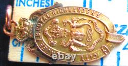 Royal Highlanders, Black Watch, Gold Shooting Medal, Col Hill Trophy, 1905, NR