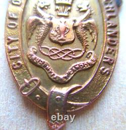 Royal Highlanders, Black Watch, Gold Shooting Medal, Col Hill Trophy, 1905, NR