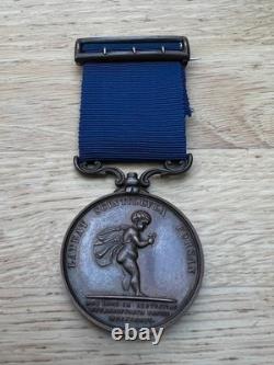 Royal Humane Society Bronze Medal To Thomas S. Beedle Dated 1906 With Box