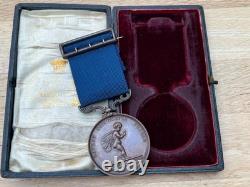 Royal Humane Society Bronze Medal To Thomas S. Beedle Dated 1906 With Box