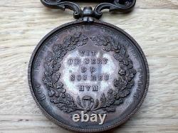 Royal Humane Society Bronze Medal To Thomas S. Beedle Dated 1906 With Box