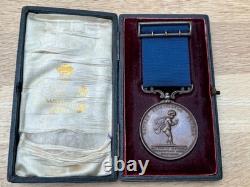 Royal Humane Society Bronze Medal To Thomas S. Beedle Dated 1906 With Box