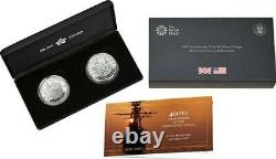 Royal Mint 400th Anniversary of the Mayflower Silver Proof Coin Medal Set UK