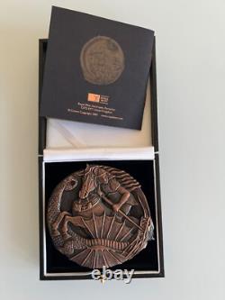 Royal Mint Bronze Medal by Emma Noble Ltd Edition. Triumph of Good Over Evil