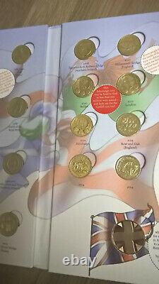 Royal Mint, COIN HUNT £1 ALBUM, 1st. Edition, FULL SET with Completer medal