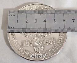 Royal Mint Centenary Medal. 800 Years of Mayoralty. Sterling Silver. London 1989