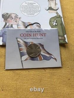Royal Mint Great British Coin Hunt 50p Coin Album Full With Completer Medal