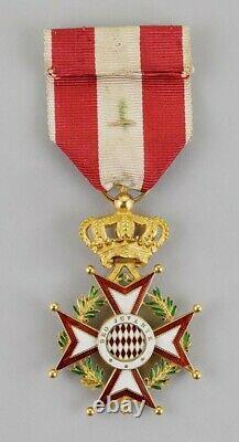 Royal Monaco King Principality Riviera Kingdom Knight St. Charles Medal Badge EU