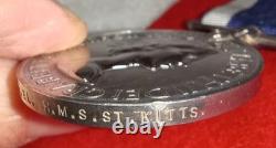 Royal Naval LSGC Medal, Elizabeth II, Britt Omn Obverse to H. M. S. St. Kitts