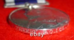 Royal Navy L. S. & G. C. Medal, Edward VII issue to H. M. S. Hannibal (Harry Treeby)
