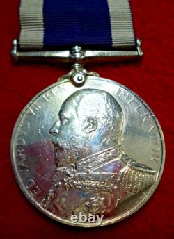 Royal Navy L. S. & G. C. Medal, Edward VII issue to H. M. S. Hannibal (Harry Treeby)