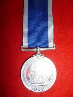Royal Navy Long Service Medal Edward VII to Chief Stoker Ellis H. M. S. Andromache