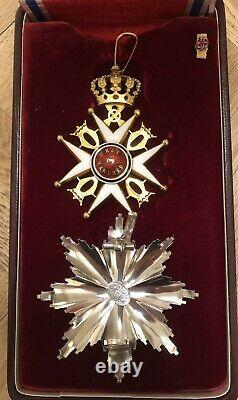 Royal Norwegian Order of ST OLAV GRAND CROSS Gold Saint Olaf Norway Medal