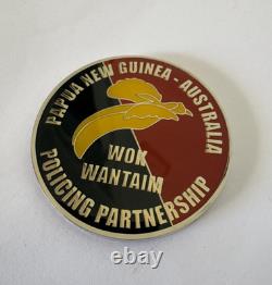 Royal Papua New Guinea Constabulary, Australia Police AFP Medal Patch Coin PNG Royal Papua New Guinea Constabulary, Australia Police AFP Medal Patch Coin PNG