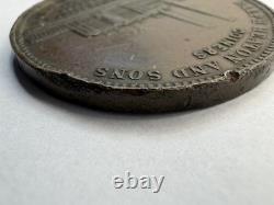 Royal Visit to The Mint Birmingham 1874 RALPH HEATON & SONS Coiners In 37mm (G)