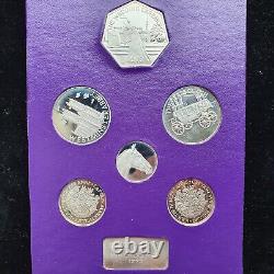 Royal Wedding 1973 Silver Proof Coin Medal Set Very Rare Scarce