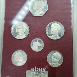 Royal Wedding Silver Medal Coin Set Uncirculated Very Rare Scarce 1972