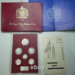 Royal Wedding Silver Medal Coin Set Uncirculated Very Rare Scarce 1972