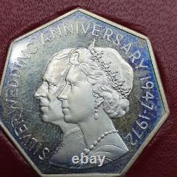 Royal Wedding Silver Medal Coin Set Uncirculated Very Rare Scarce 1972