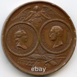 Russia 1865 100 Ears Of Imperial Liberal Economic Society Bronze Medal