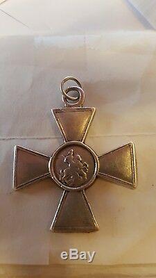 Russia Imperial Medal St. George Cross 4th ORIGINAL Russian Order Award WW1 WWI
