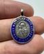 Russian Imperial 84 Silver Enamel Pendant Vladimir Icon & St Hermogenes Rare