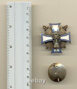 Russian Imperial Military Sterling Silver Badge order medal (#1071)