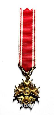 Russian Imperial Order of St Stanislaus Miniature Medal Gilt Enamel 18mm