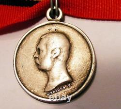Russian Imperial Silver Medal For Western Caucasus