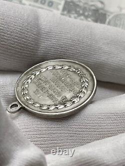 Russian Imperial Sterling Silver Jeton Medal Order Badge Original Token RAR