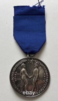 SCARCE 1800 ROYAL NAVY SILVER MEDAL? Earl St. Vincent's Medal? Very Fine-holed