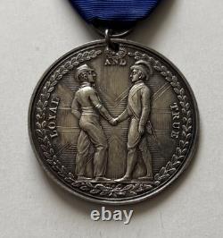 SCARCE 1800 ROYAL NAVY SILVER MEDAL? Earl St. Vincent's Medal? Very Fine-holed