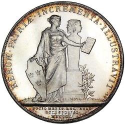 SWEDEN Fredrik Berg 1900 silver Medal / Royal Swedish Academy of Sciences Janus