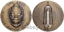 SWEDEN Gustaf Dalén 1982 bronze Medal / Nobel Laureate and Inventor