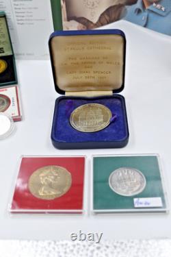 Scarce Coin Medallion Collection British UK Royal Family Coins Medals x9 Boxed