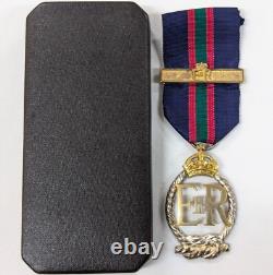 Scarce cased Royal Naval Volunteer Reserve Forces Decoration Medal 1959 dated