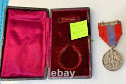 Silver George V Imperial Service Medal 1920-1930 pattern & presentation case