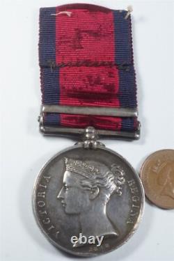 Silver Military General Service Medal Corunna J Brint Royal Waggon Train Gsm