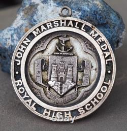 Silver Royal High School Edinburgh John Marshall Medal 1940 Hallmark 74g