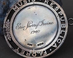 Silver Royal High School Edinburgh John Marshall Medal 1940 Hallmark 74g