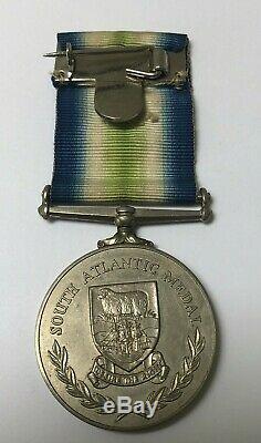 South Atlantic Medal 1982 Royal Navy Falklands HMS Ambuscade Barker
