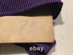 Sterling Royal Order Jester Medal Orig. Linen Original Leather Pouch Never Worn