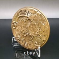 Super Oversized France Vintage Medal Shell Monastery Royal Medai Bronze