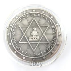 Superb UNC. 925 Silver Grand Royal Arch Chapter of Washington Masonic Medal