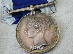 Superb Victorian Wide Suspension Royal Navy Marines Lsgc 21 Years Medal Kelly