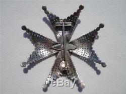 Sweden Royal Order Of Vasa Grand Commander Breast Star Solid Silver Medal Badge